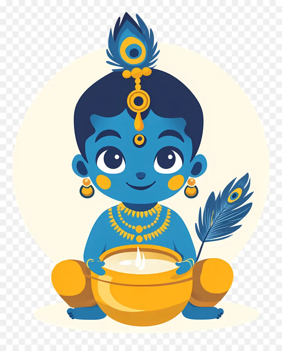 Krishna Janmashtami，Anak Biru PNG