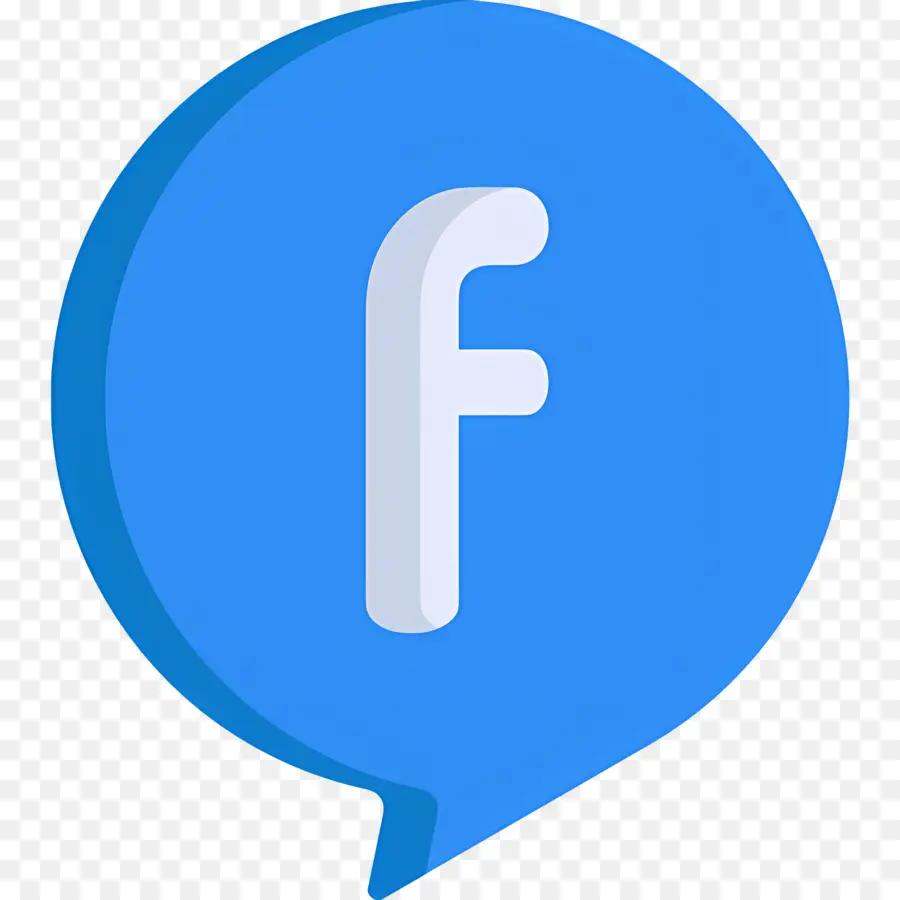 Facebook，Huruf F Biru PNG