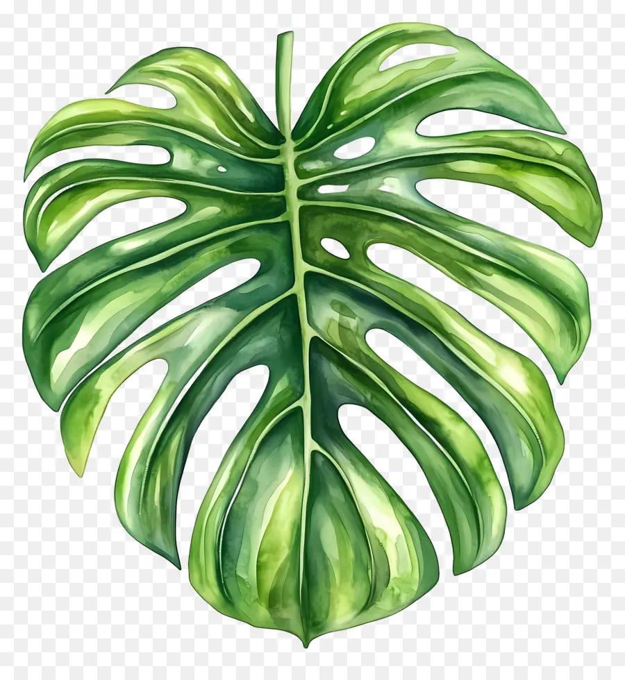 Daun Cat Air，Daun Monstera PNG