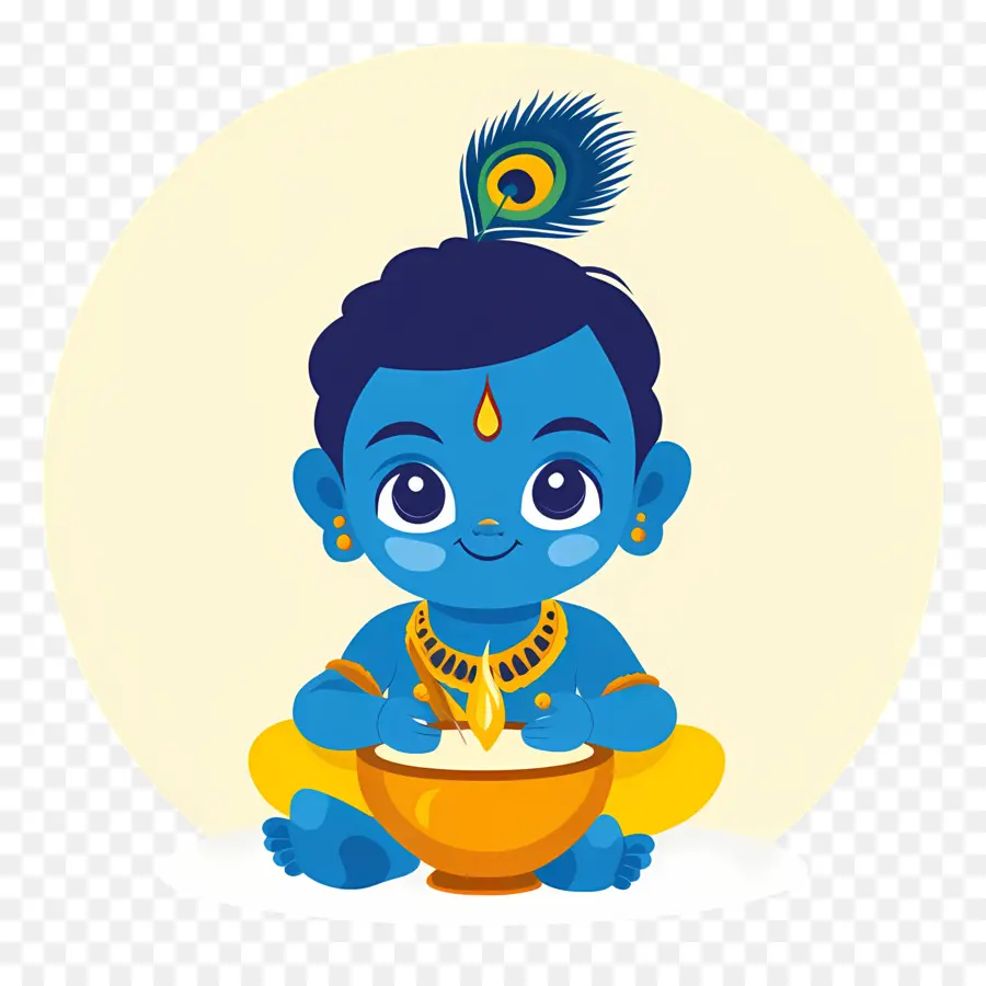 Krishna Janmashtami，Anak Biru PNG