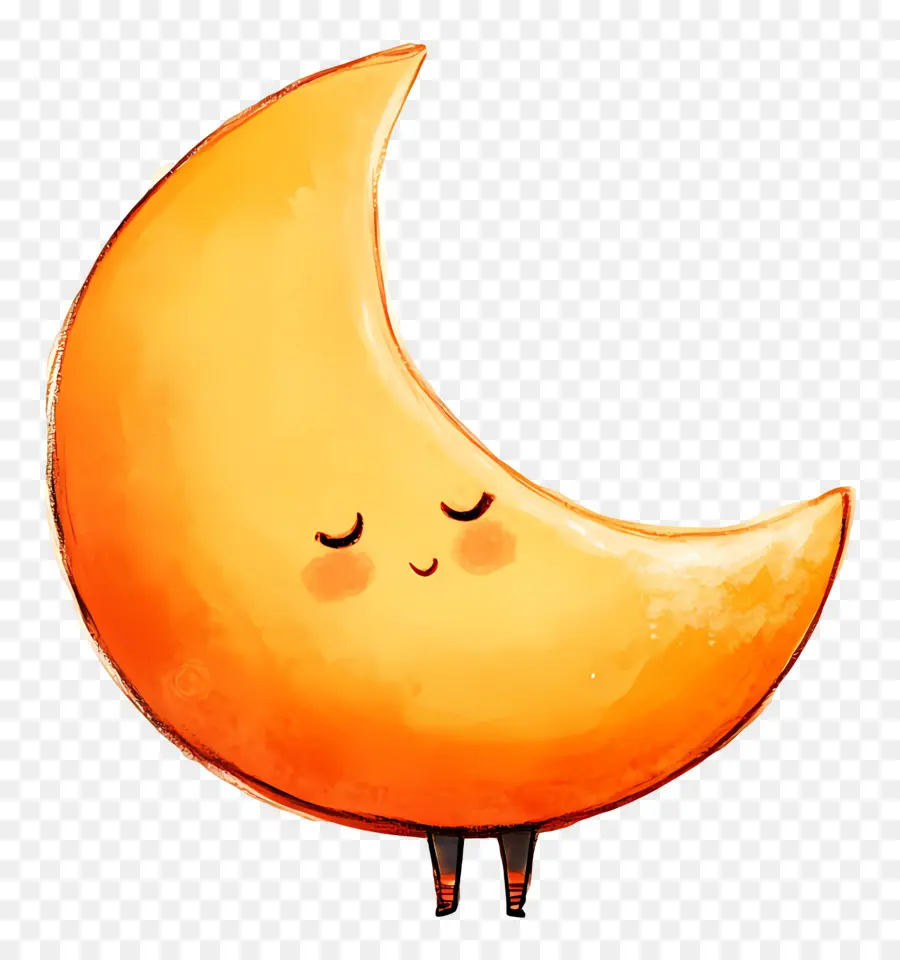 Bulan Yang Lucu，Bulan Sabit PNG