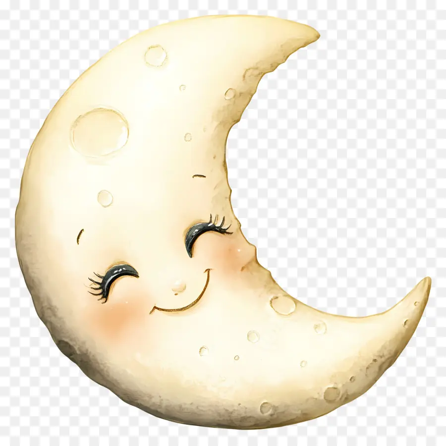 Bulan Yang Lucu，Bulan Tidur PNG