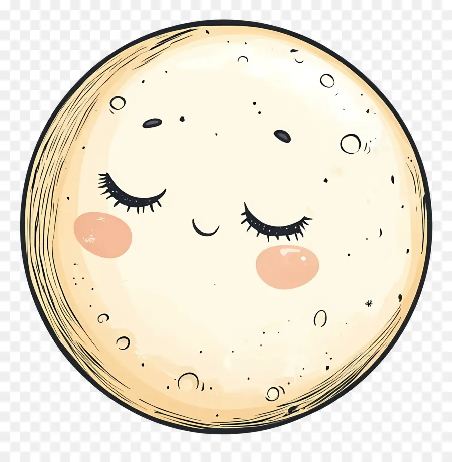 Bulan Yang Lucu，Bulan Tersenyum PNG