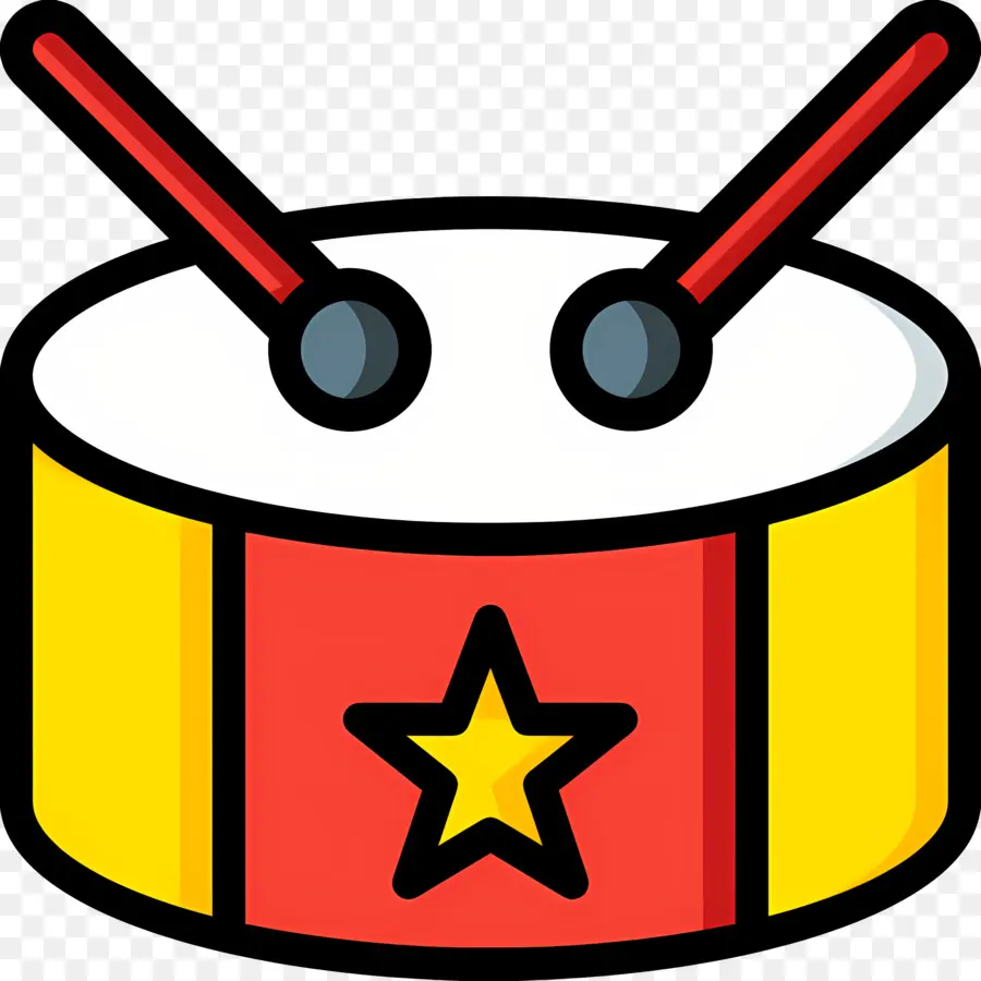 Drum，Drum Dengan Tongkat PNG