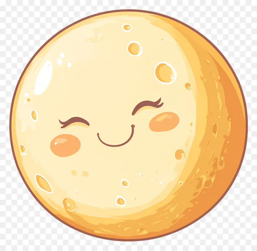 Bulan Yang Lucu，Bulan Tersenyum PNG