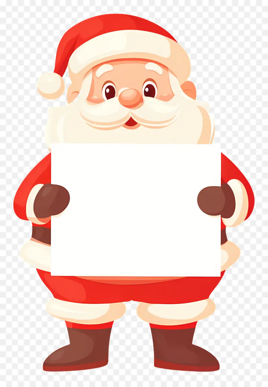 Santa Claus Memegang Spanduk，Sinterklas PNG