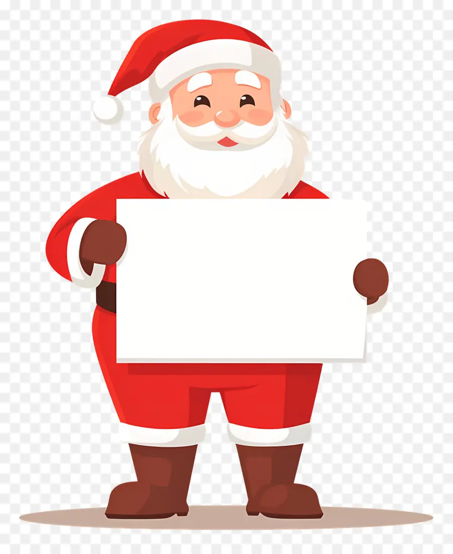 Santa Claus Memegang Spanduk，Sinterklas PNG