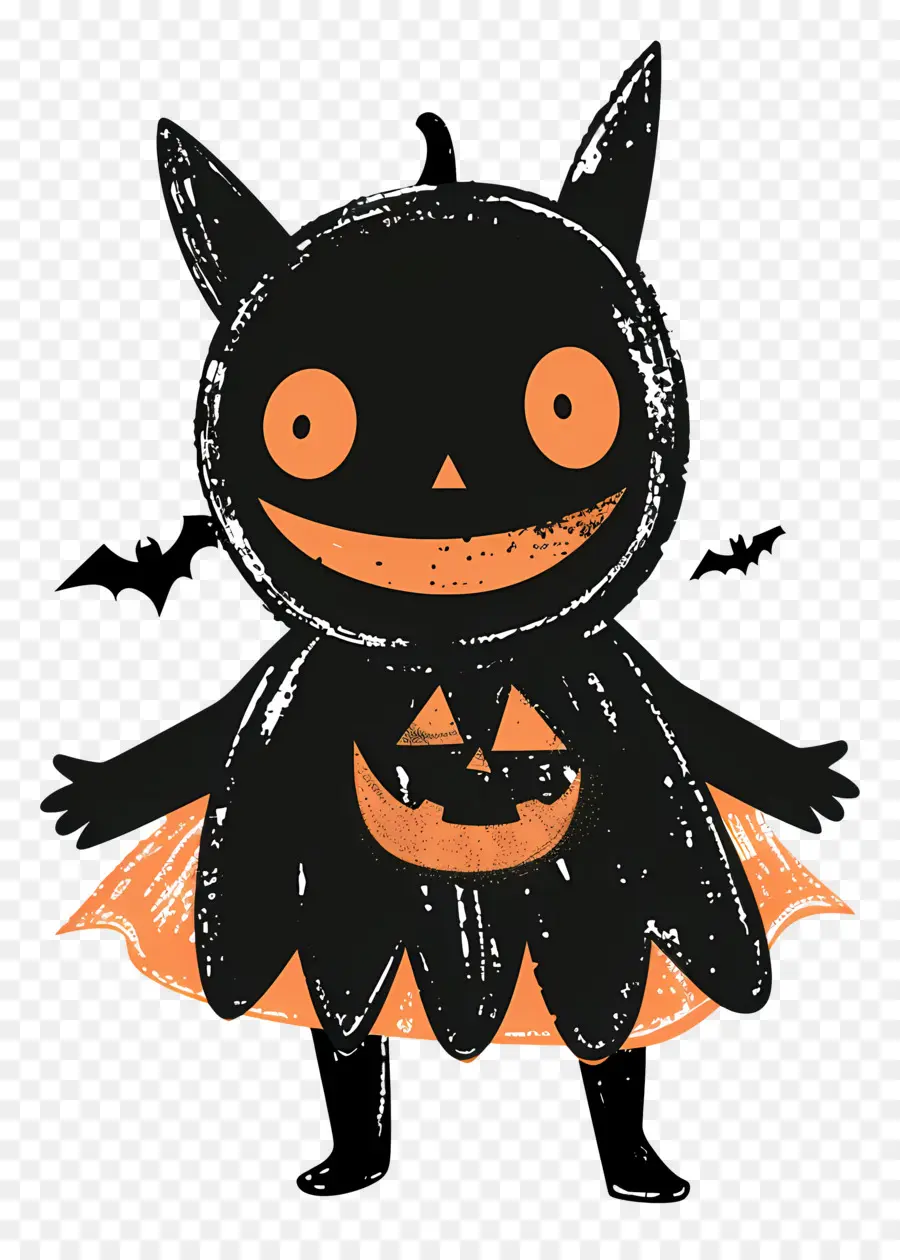 Kostum Anak Halloween，Karakter Halloween Hitam PNG