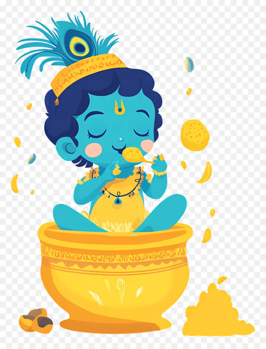 Krishna Janmashtami，Anak Biru PNG