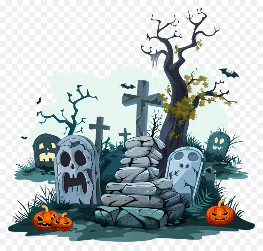 Kuburan Halloween，Makam PNG