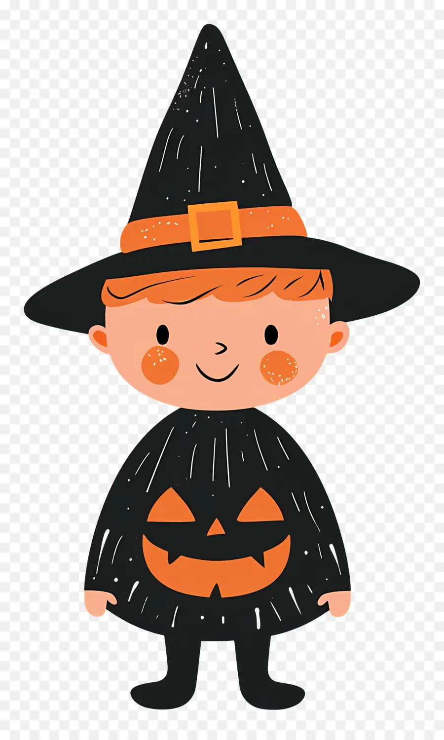 Kostum Anak Halloween，Penyihir Halloween PNG