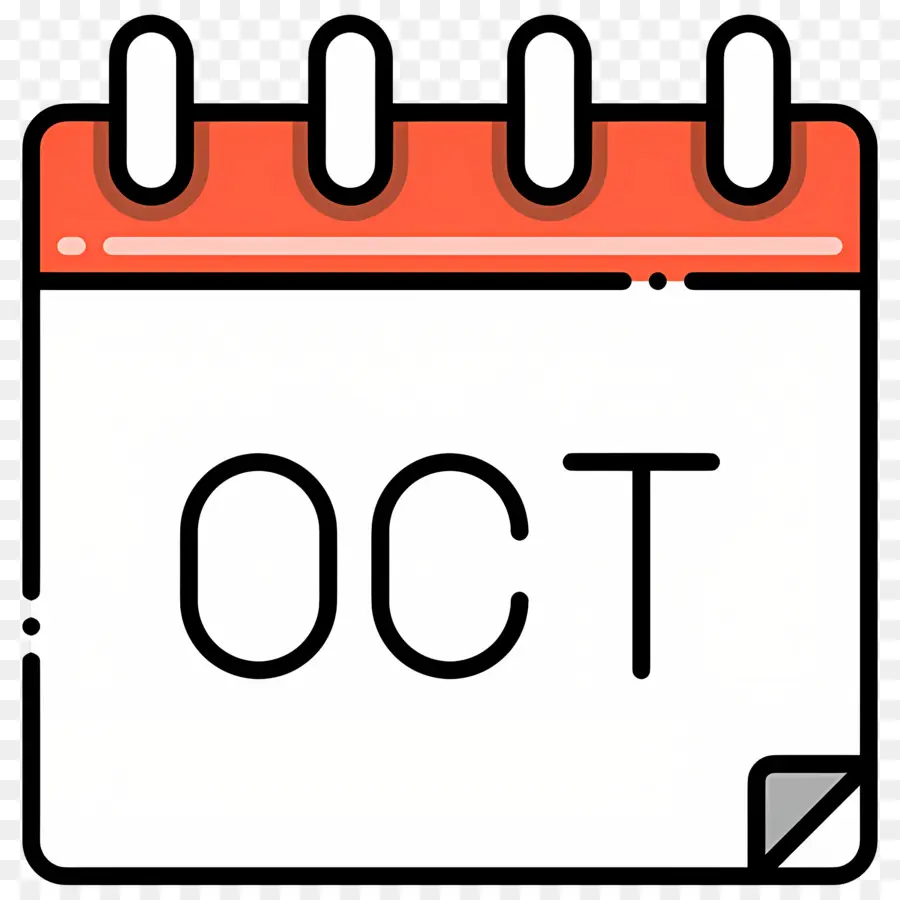 Oktober，Kalender Oktober PNG