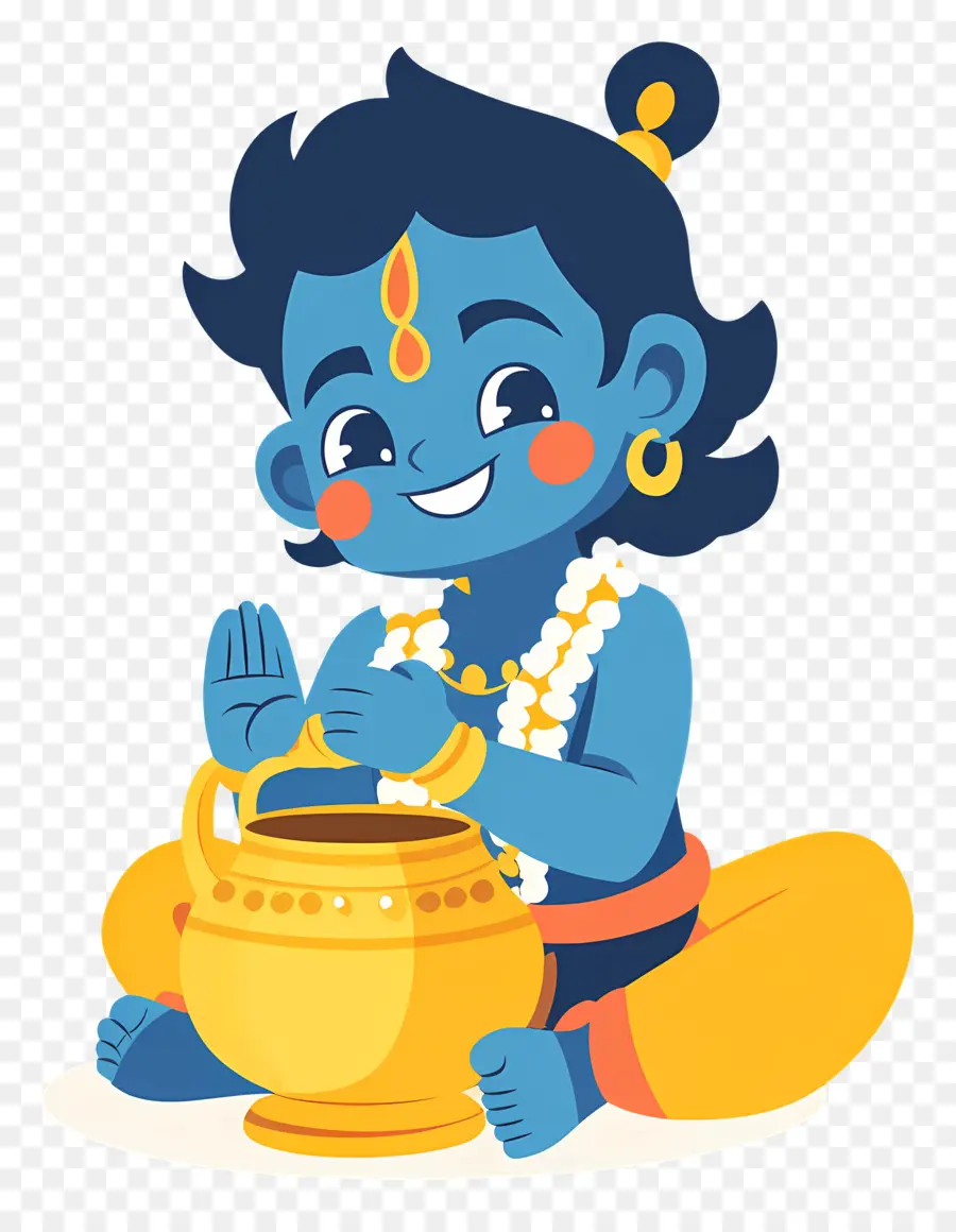 Krishna Janmashtami，Anak Biru PNG