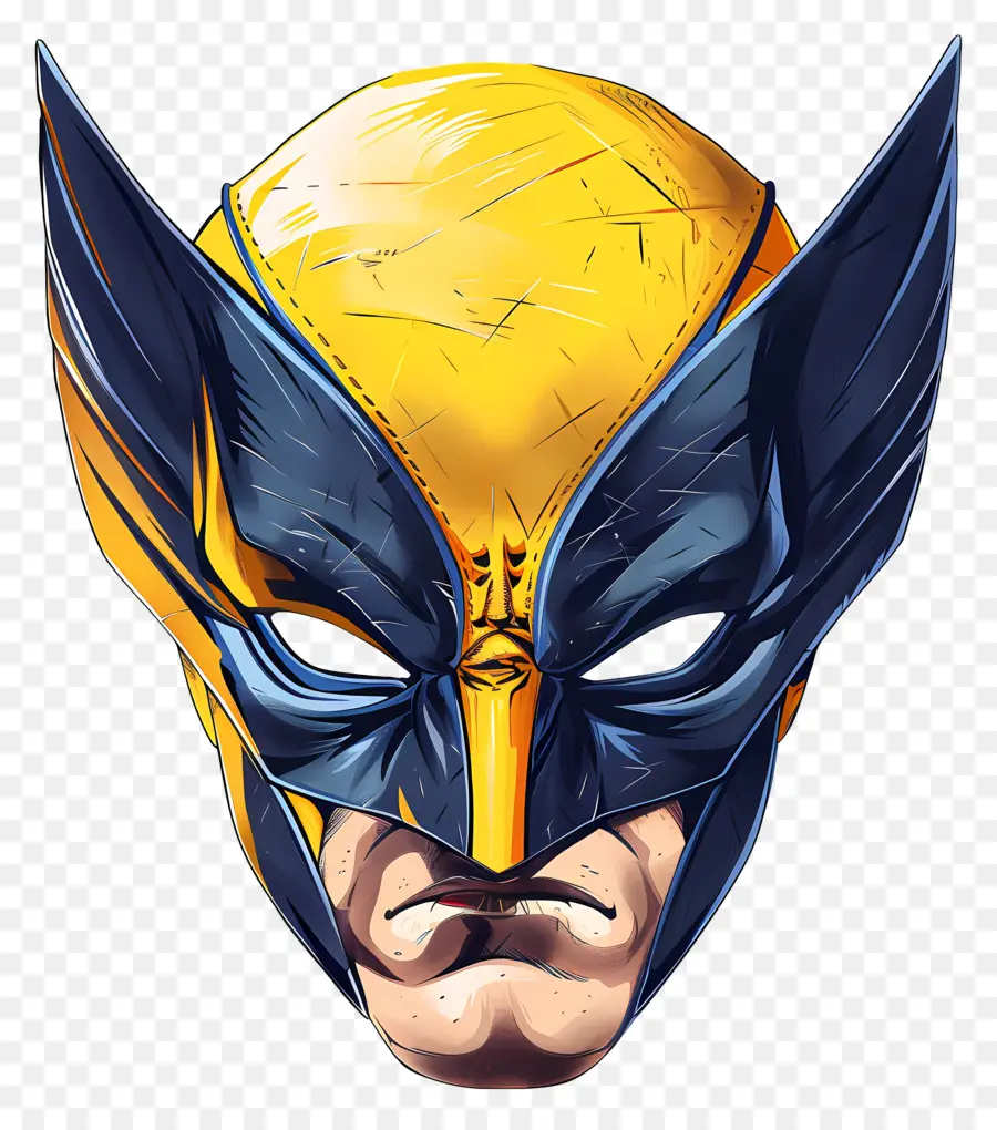 Topeng Wolverine，Topeng Pahlawan Super PNG