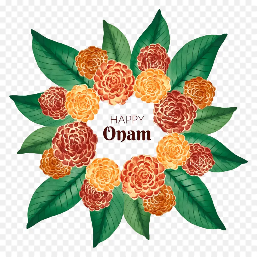 Selamat Onam，Karangan Bunga Onam PNG