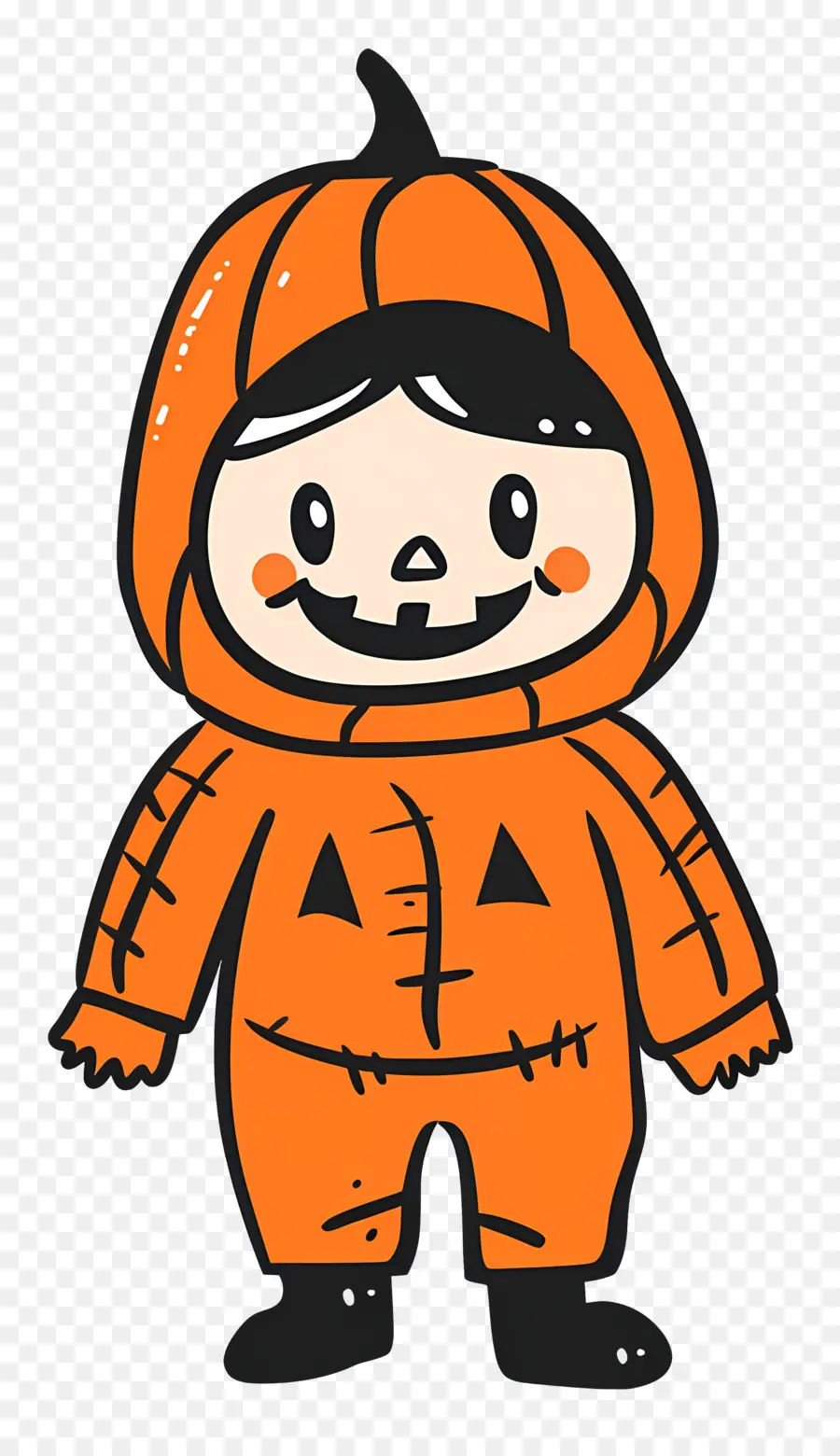 Kostum Halloween，Kostum Labu PNG