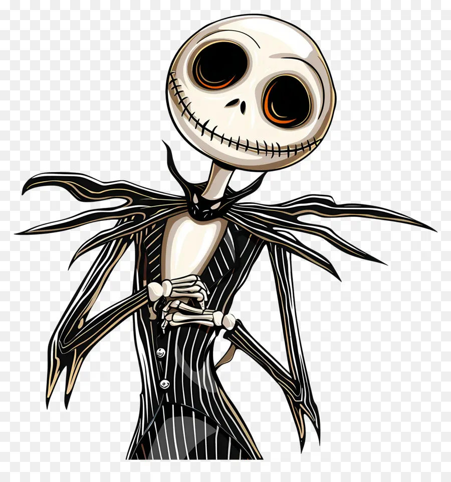 Jack Skellington，Karakter Kerangka PNG