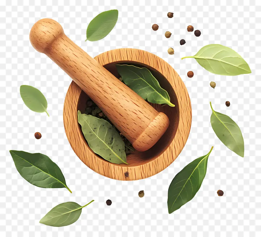 Ayurveda，Mortar Dan Alu Kayu PNG