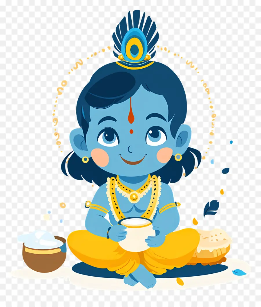 Krishna Janmashtami，Anak Biru PNG