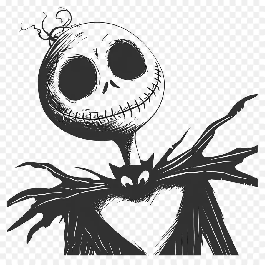 Jack Skellington，Karakter Kerangka PNG