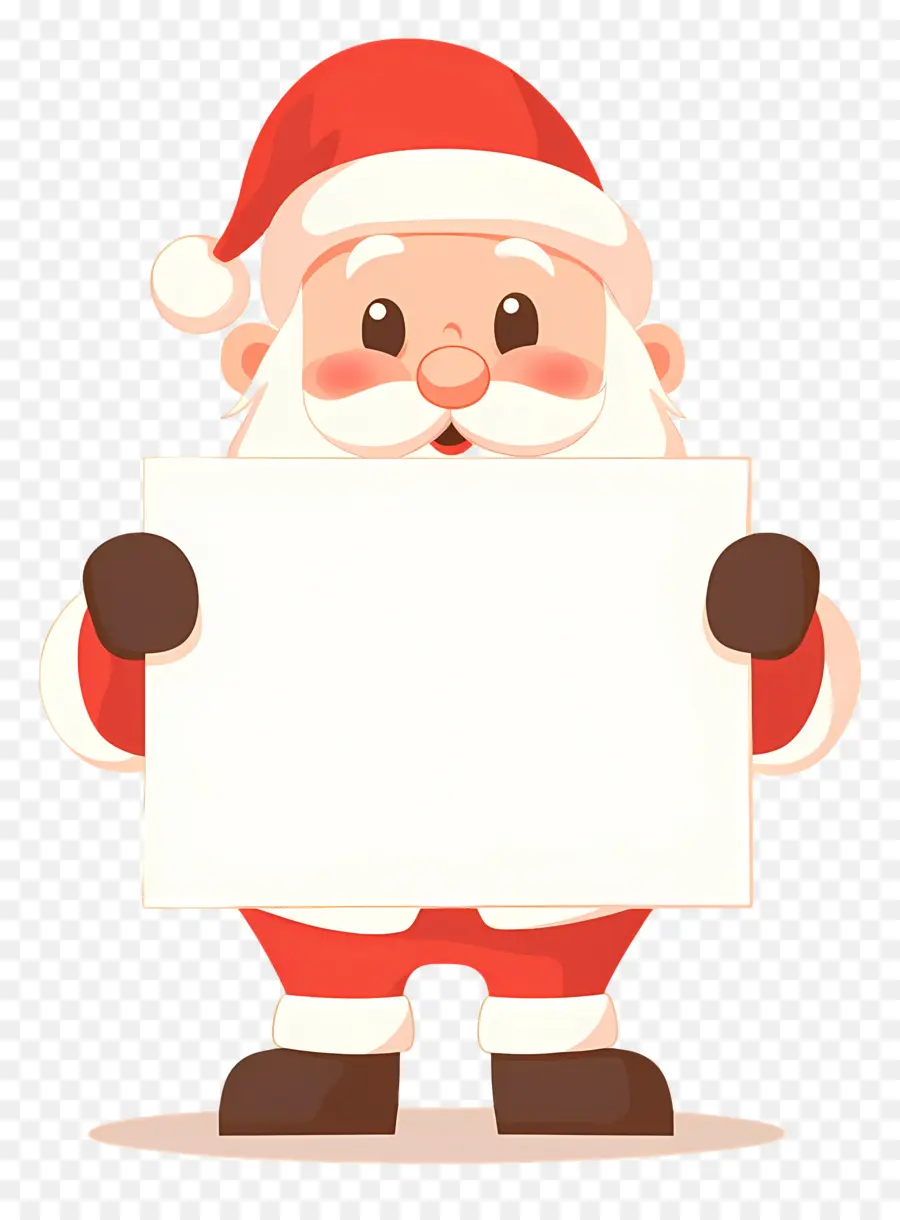 Santa Claus Memegang Spanduk，Sinterklas PNG