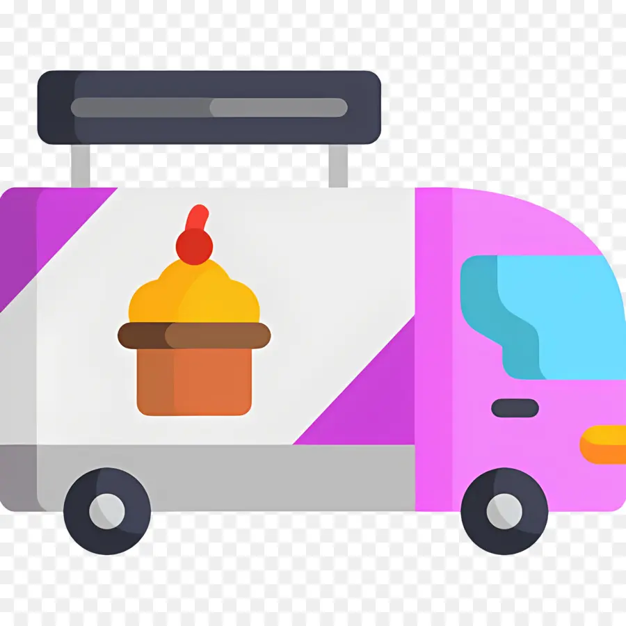 Truk Makanan，Truk Cupcake PNG