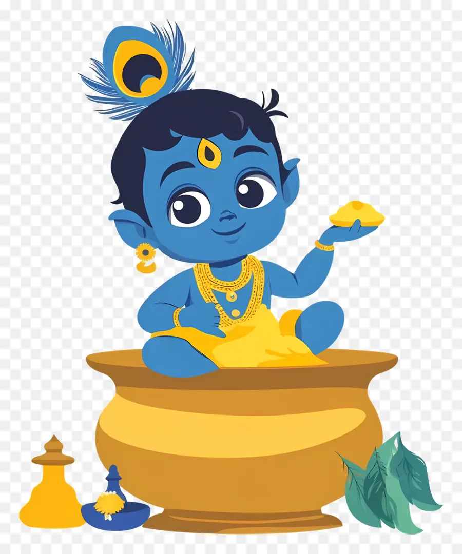 Krishna Janmashtami，Anak Biru PNG