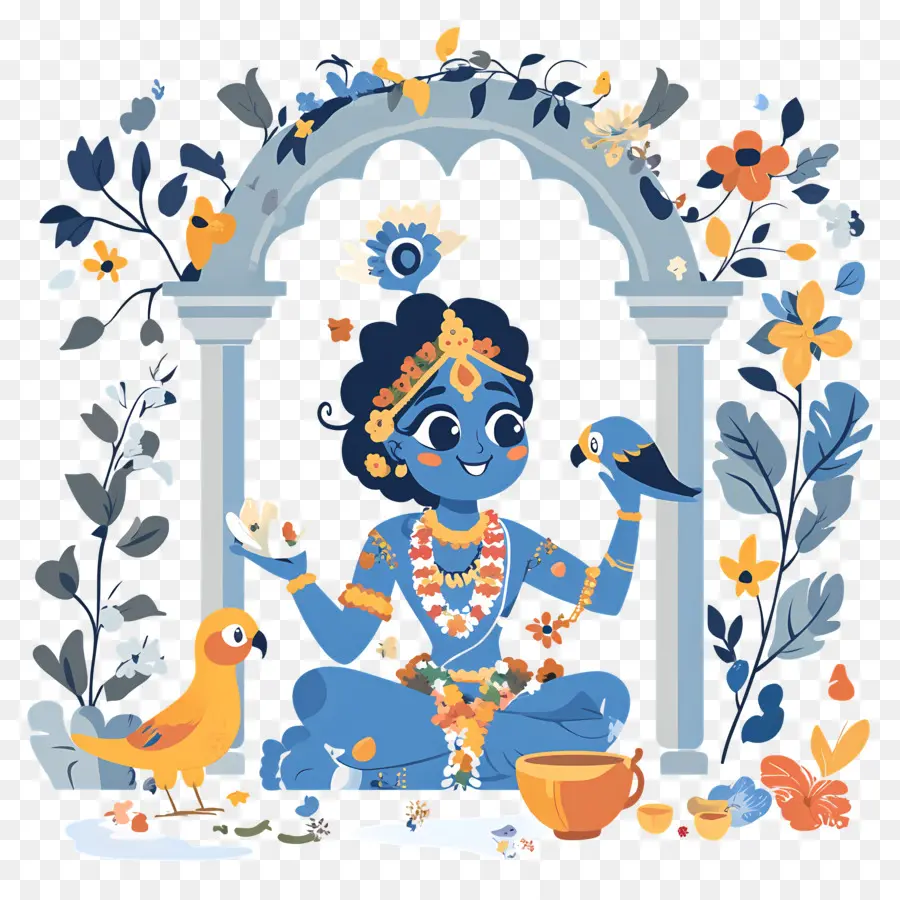 Krishna Janmashtami，Dewa Biru PNG