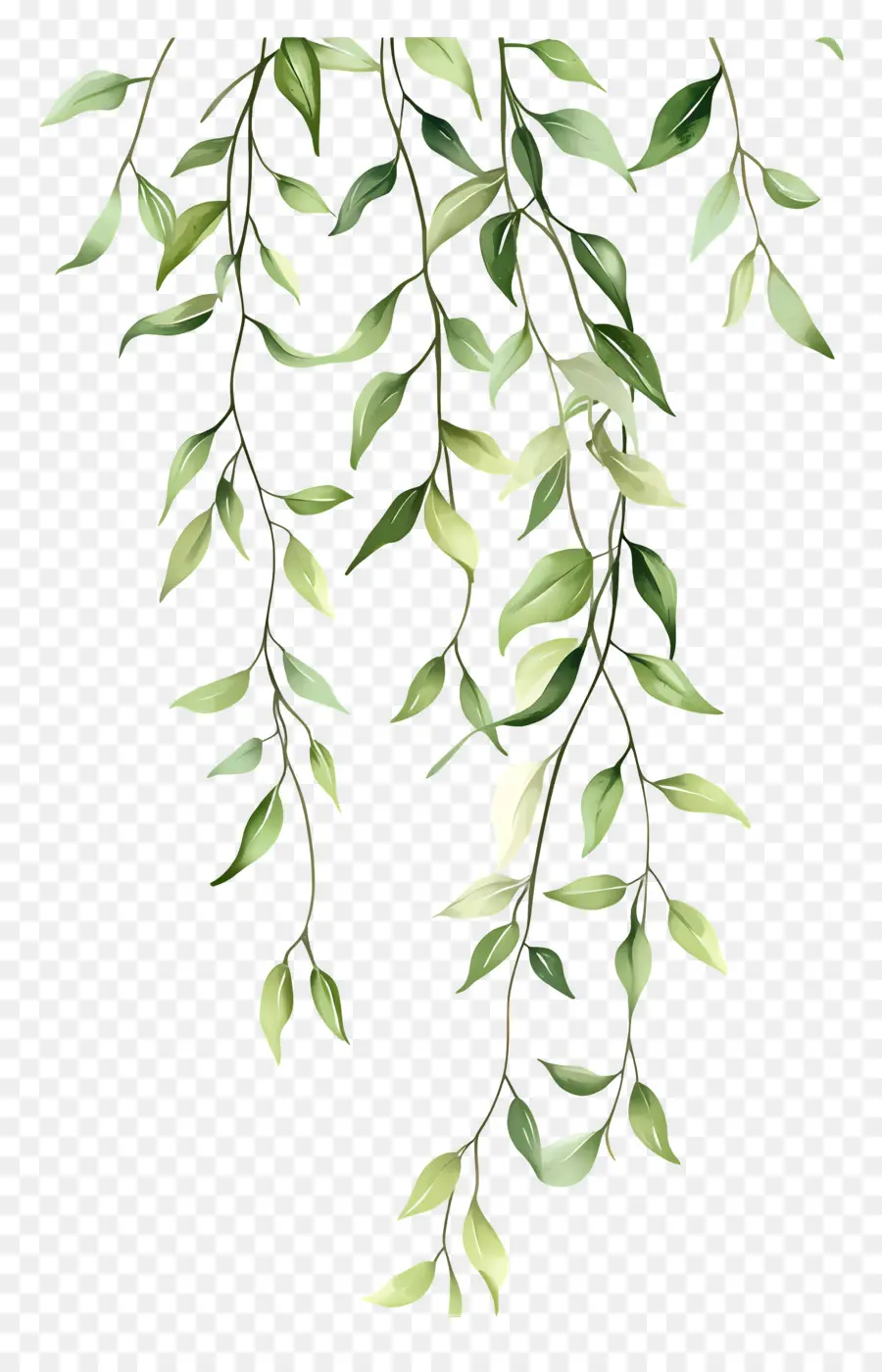 Lukisan Daun，Daun Hijau PNG