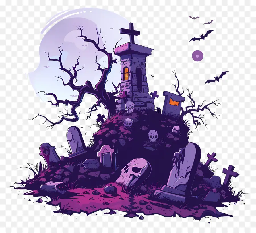 Kuburan Halloween，Makam PNG