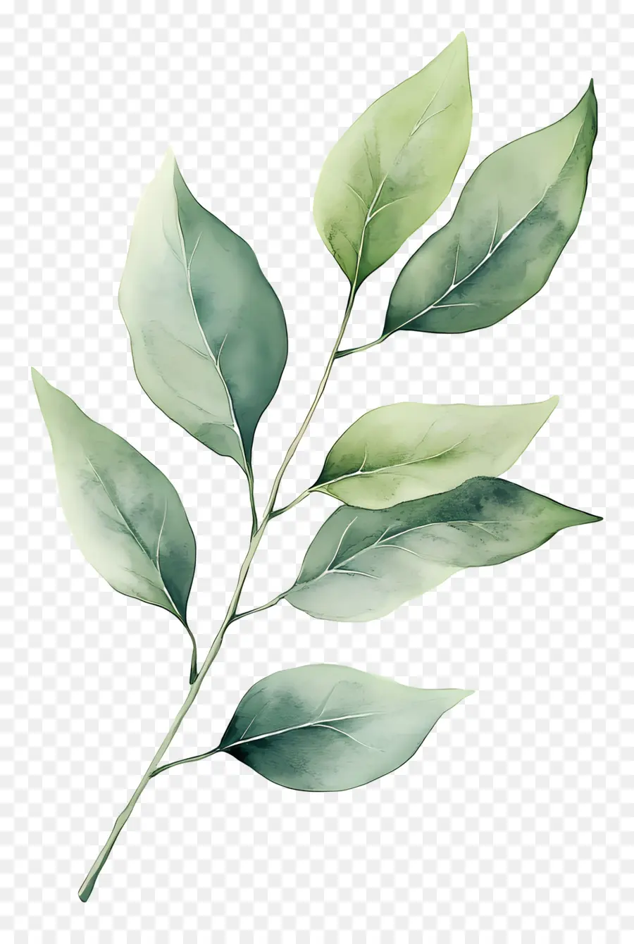 Lukisan Daun，Daun Hijau PNG