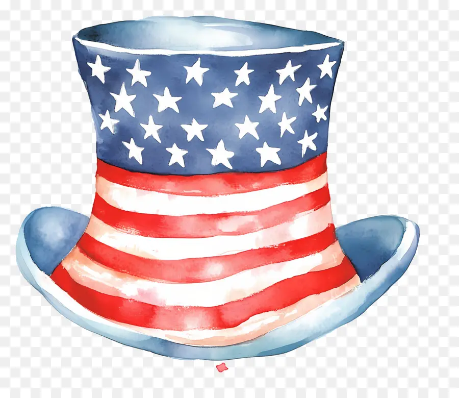 Topi Paman Sam，Topi Bendera Amerika PNG