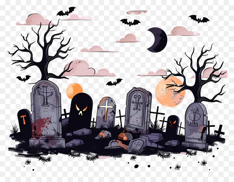 Kuburan Halloween，Makam PNG