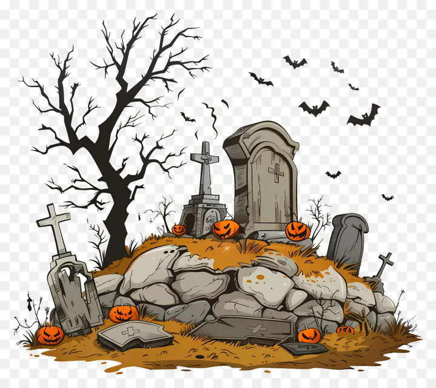 Kuburan Halloween，Makam PNG