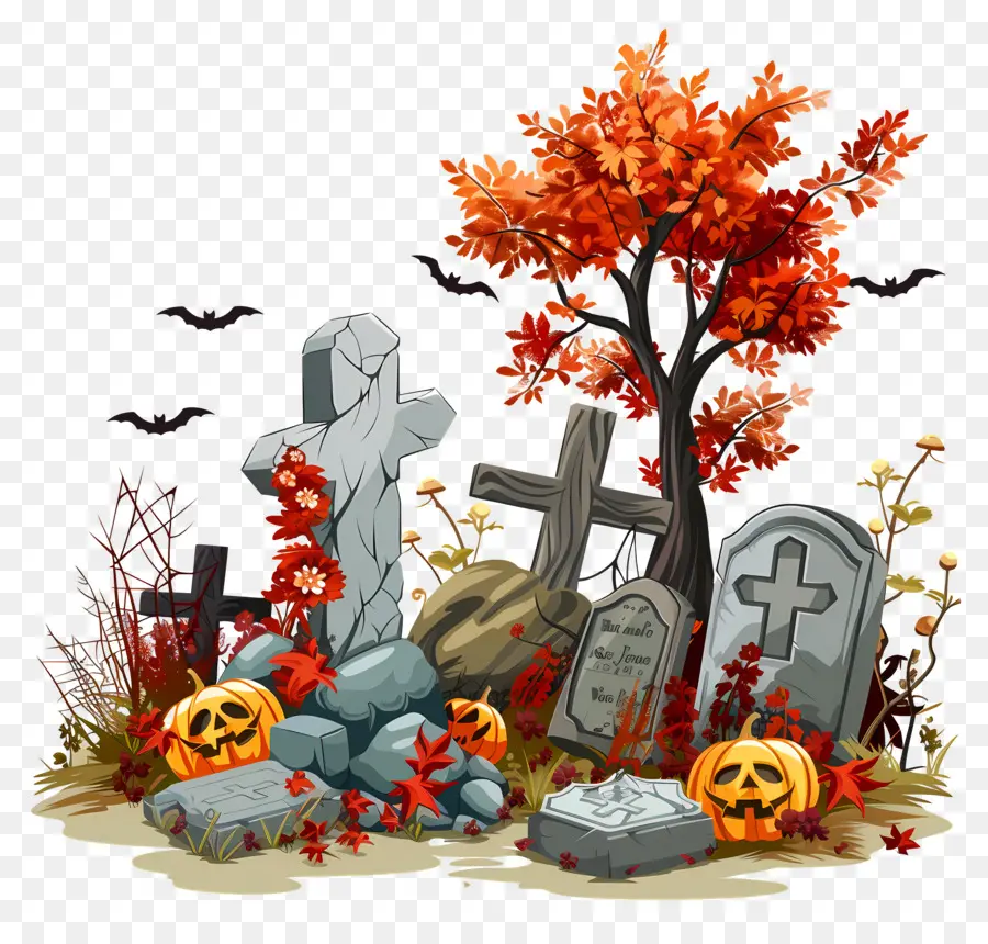 Kuburan Halloween，Makam PNG