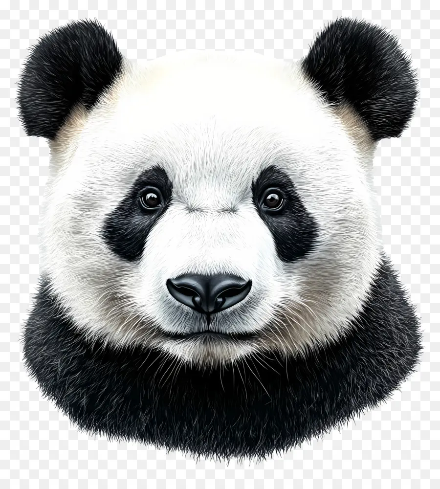 Beruang Panda，Wajah Panda PNG