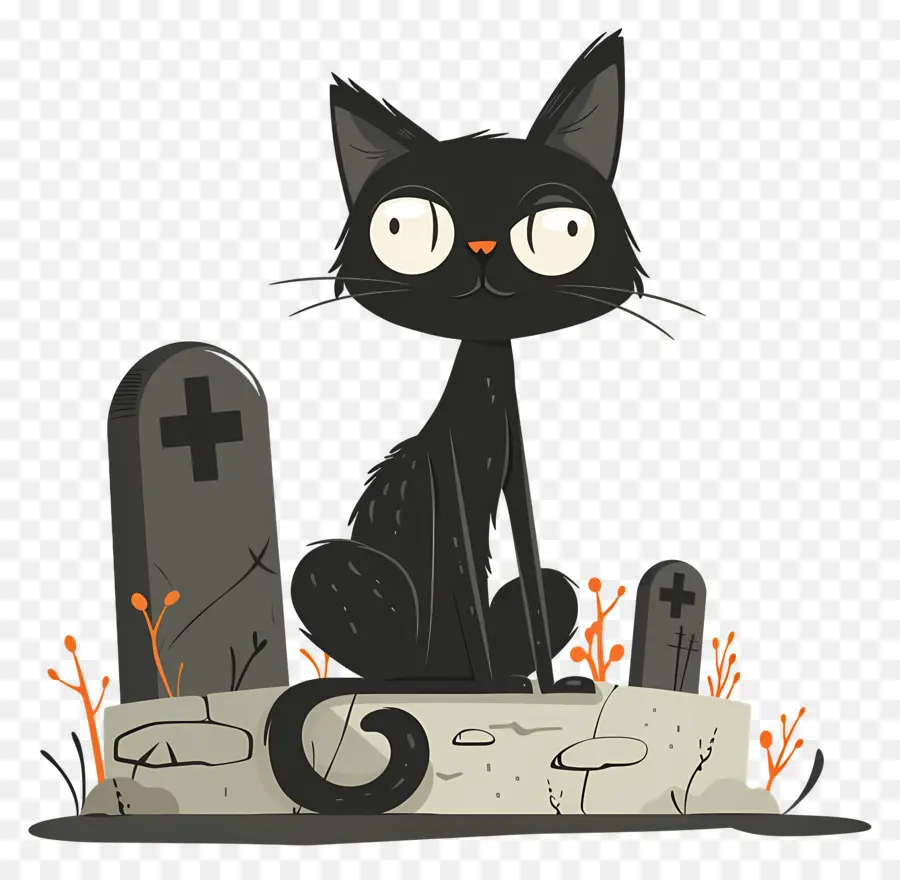 Kucing Hitam Halloween，Kucing Hitam PNG