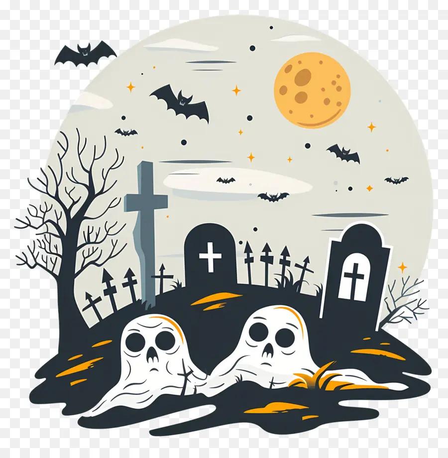 Malam Halloween，Makam Halloween PNG