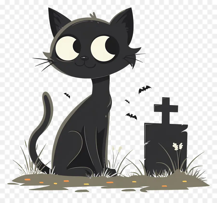 Kucing Hitam Halloween，Kucing Hitam PNG