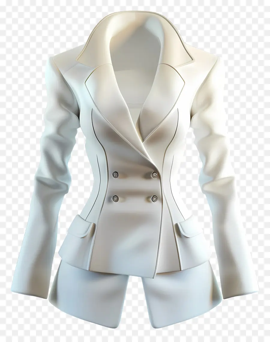 Pakaian Formal Untuk Wanita，Blazer Krem PNG