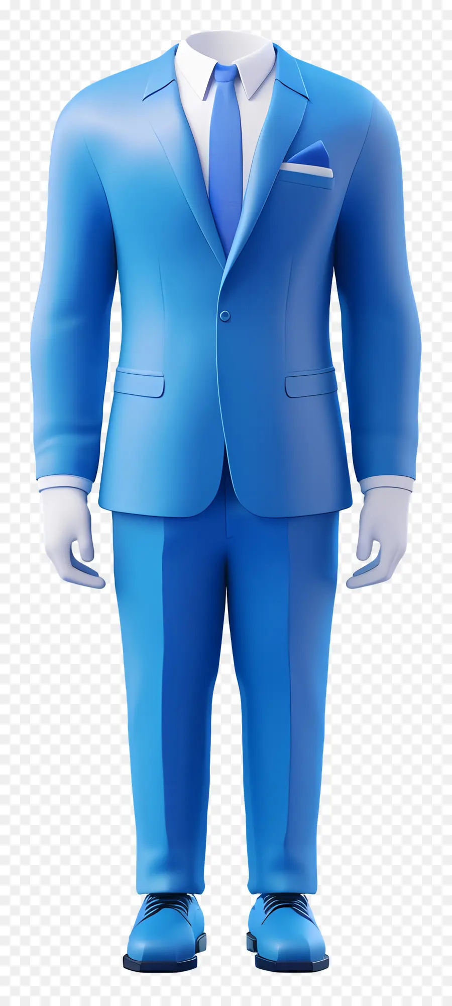 Pakaian Formal Pria，Jas Biru PNG