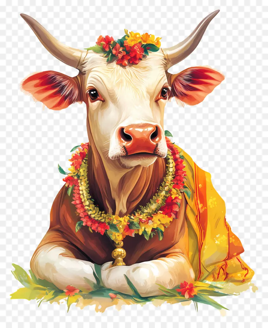 Sapi Pongal，Sapi Hias PNG