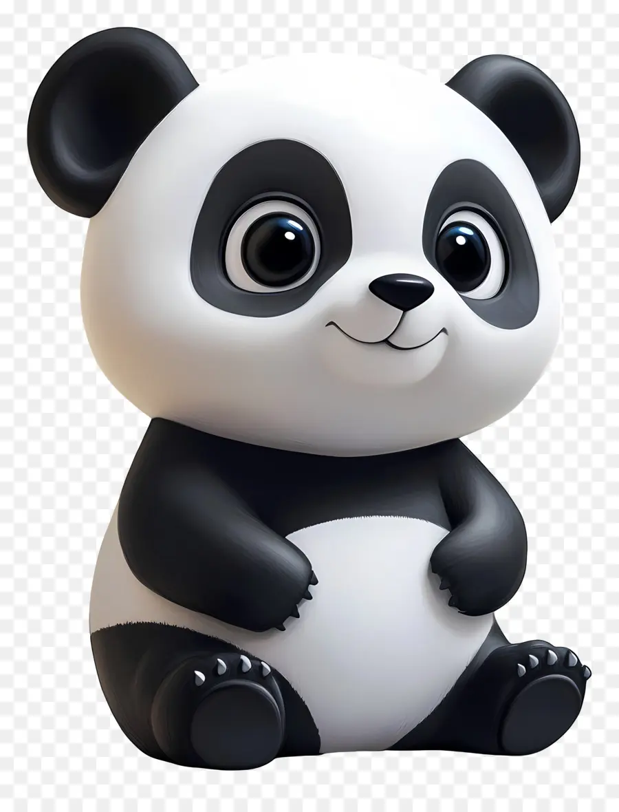 Beruang Panda，Patung Panda PNG