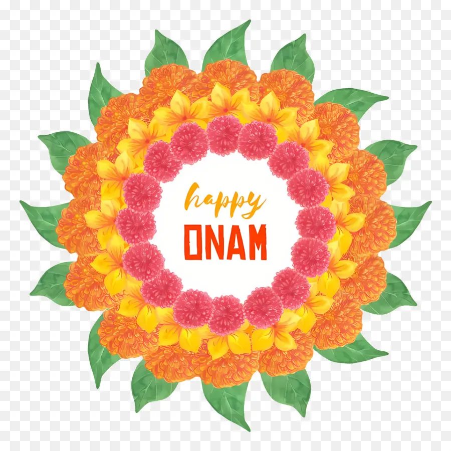 Selamat Onam，Rangoli Bunga Onam PNG