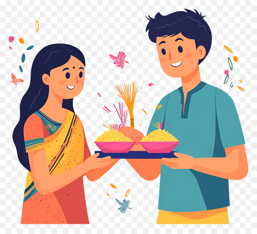 Selamat Raksha Bandhan，Pasangan Merayakan PNG