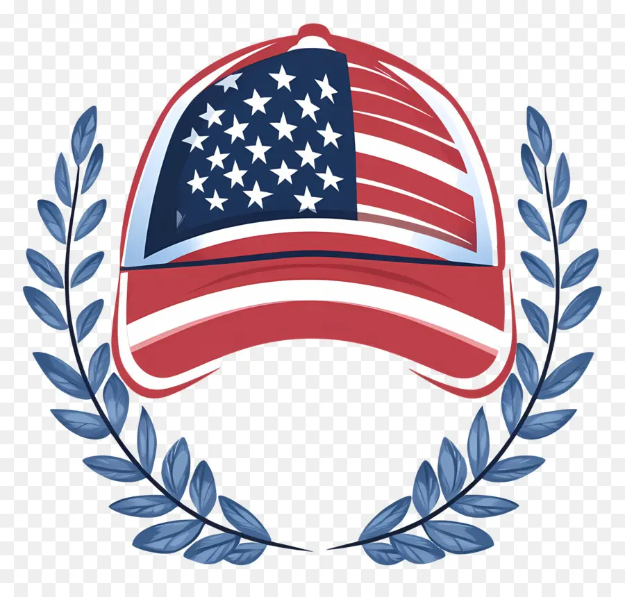 Topi Bertema Bendera Amerika，Topi Bendera Amerika PNG