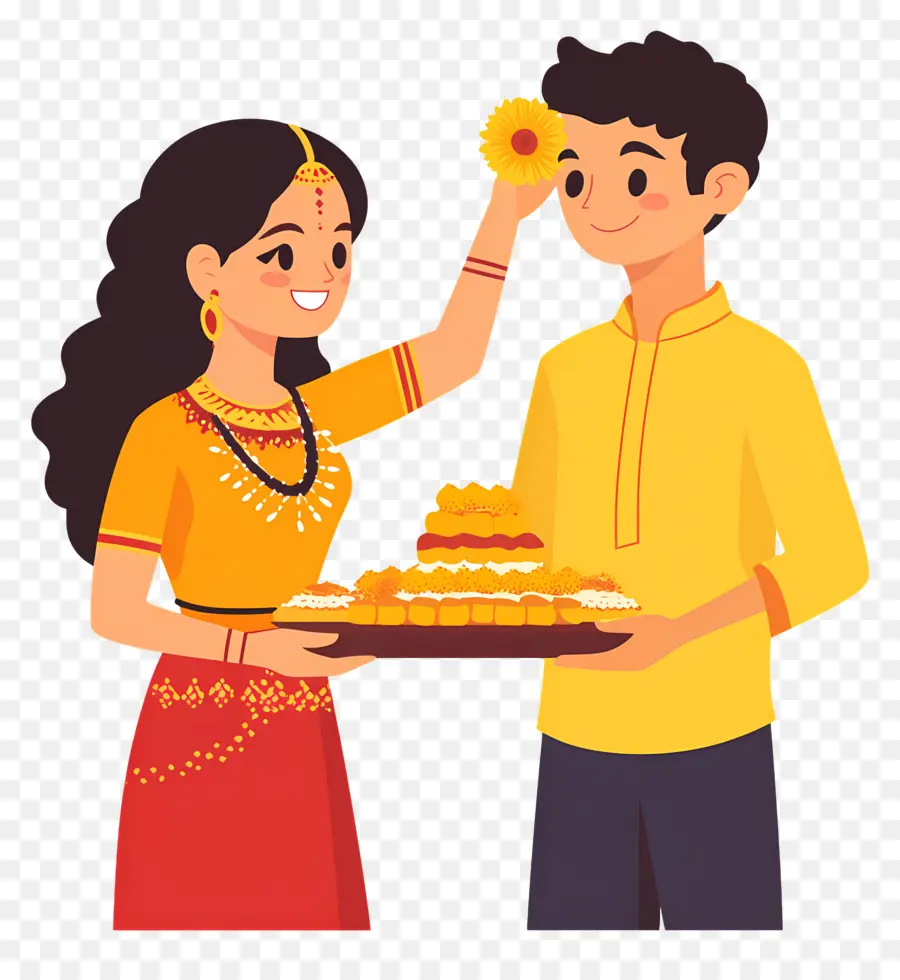 Selamat Raksha Bandhan，Kakak Dan Adik PNG