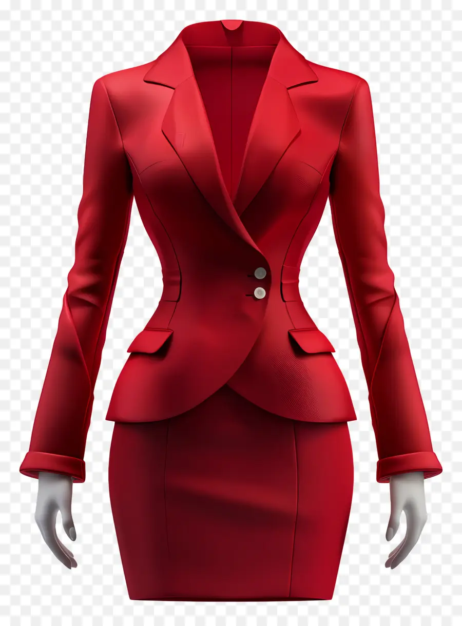 Pakaian Formal Wanita，Blazer Merah PNG