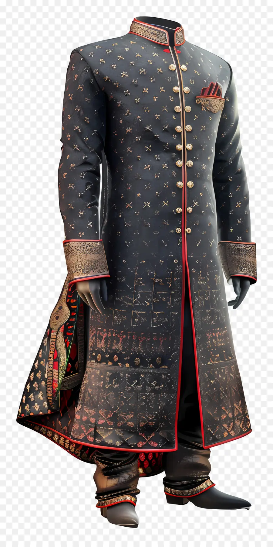 Pakaian Formal India，Sherwani PNG