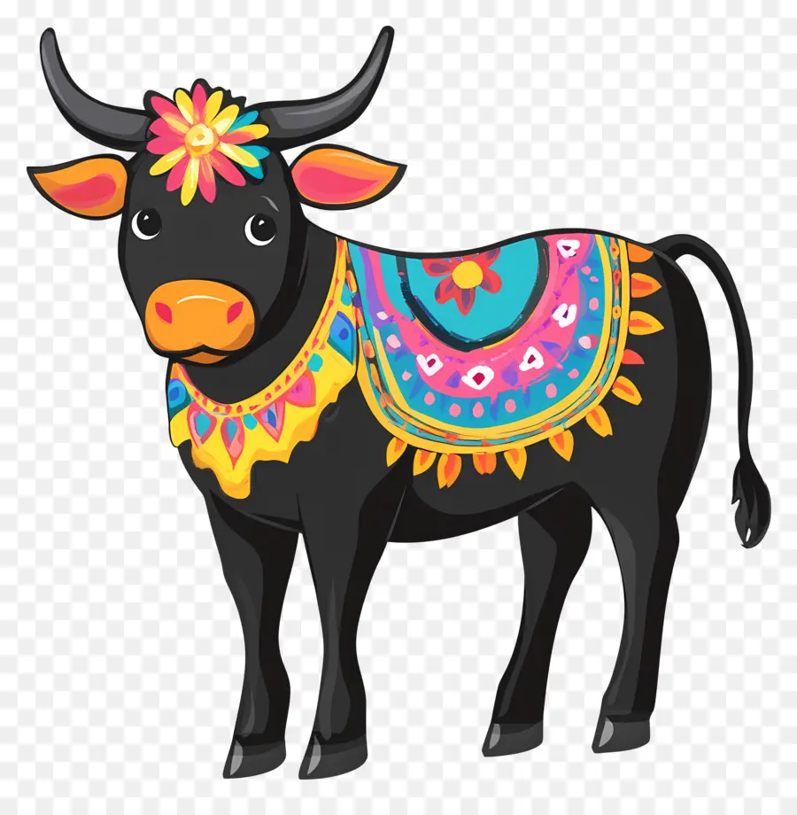 Sapi Pongal，Sapi Yang Dihias PNG